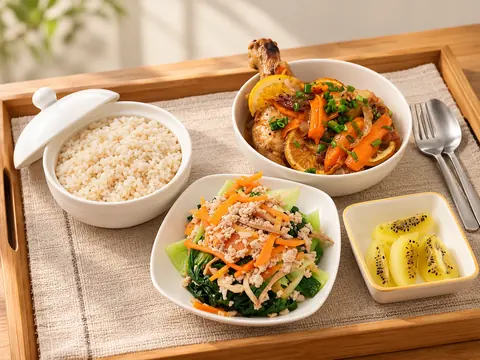 Avida meal dishes restyled with warm natural lighting